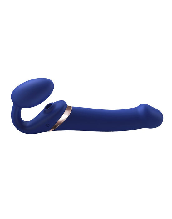 Strap-On-Me - Strapless Strap-on Vibrator Met Luchtdruk Stimulatie - Paars-Laced-up.nl