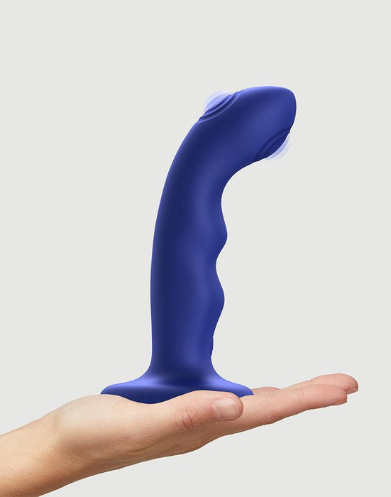 Strap-On-Me - Wave - Tapping Dildo - Met Tapping Functie - Blauw-Laced-up.nl