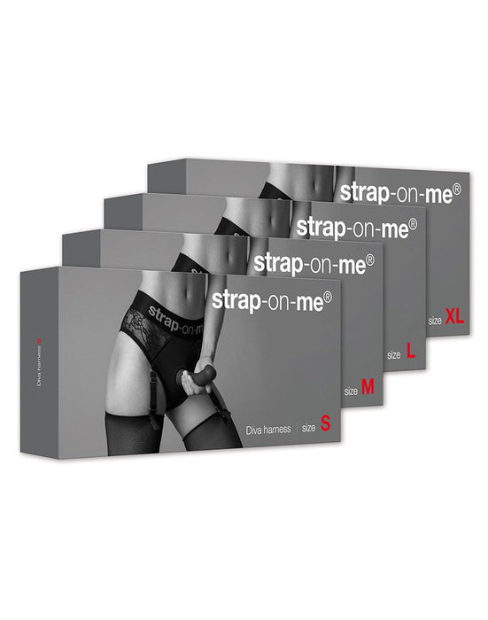Strap-On-Me - Diva - Strap-On Harnas - Zwart-Erotiekvoordeel.nl