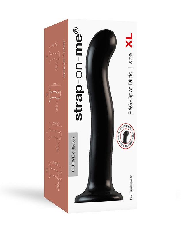 Strap-On-Me - G-spot En P-spot Dildo - Zwart-Laced-up.nl