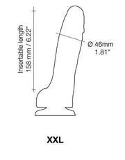 Strap-On-Me - Sliding Skin Realistische Dildo - Lichte Huidskleur-Laced-up.nl