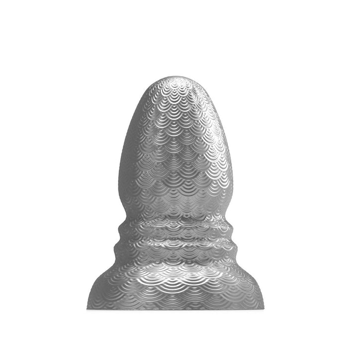 Stretch'r - Ripple - XXL Buttplug - Gun Metal Zilver-Laced-up.nl