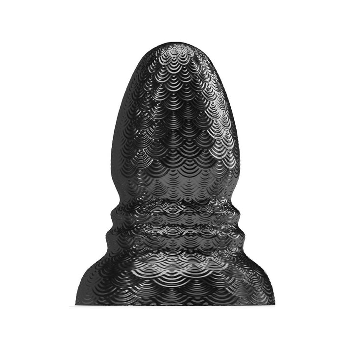 Stretch'r - Ripple - XXL Buttplug - Metallic Zwart-Laced-up.nl