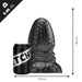 Stretch'r - Ripple - XXL Buttplug - Metallic Zwart-Laced-up.nl