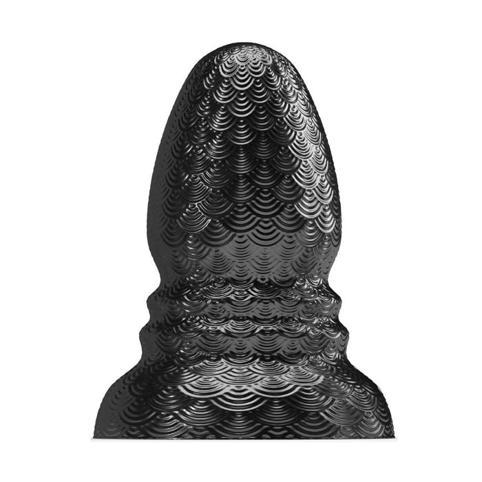 Stretch'r - Ripple - XXL Buttplug - Metallic Zwart-Laced-up.nl