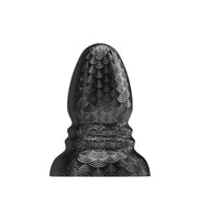 Stretch'r - Ripple - XXL Buttplug - Metallic Zwart-Laced-up.nl