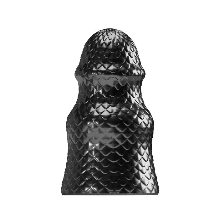 Stretch'r - Scaly - XXL Buttplug - Zwart Metallic-Laced-up.nl