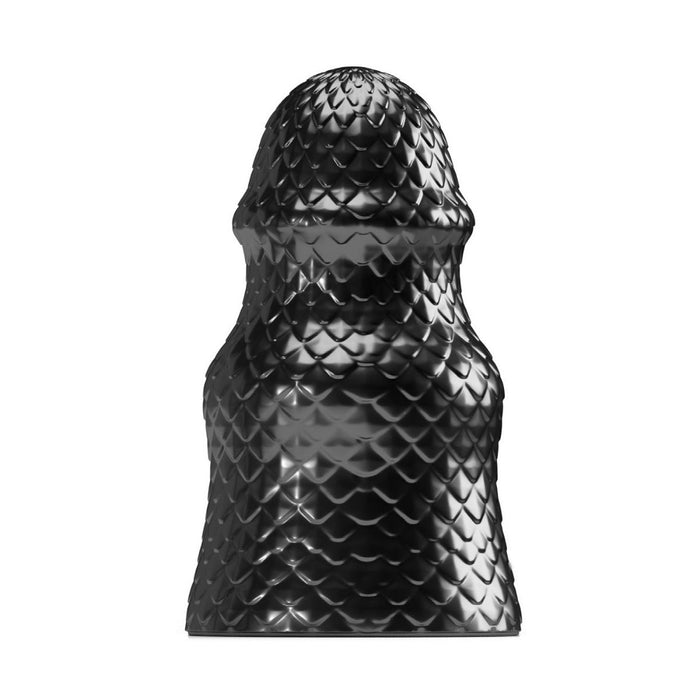Stretch'r - Scaly - XXL Buttplug - Zwart Metallic-Laced-up.nl