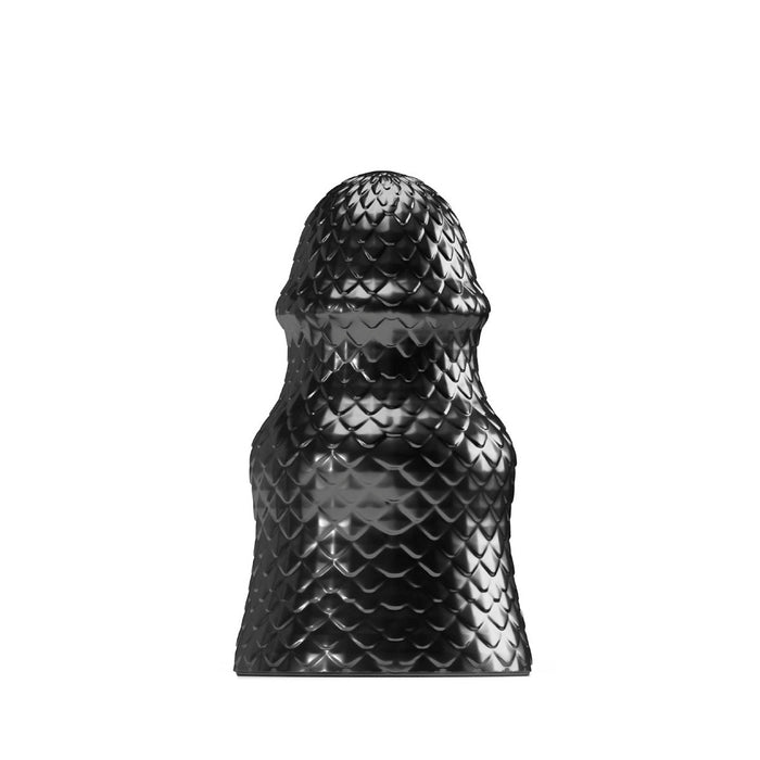 Stretch'r - Scaly - XXL Buttplug - Zwart Metallic-Laced-up.nl