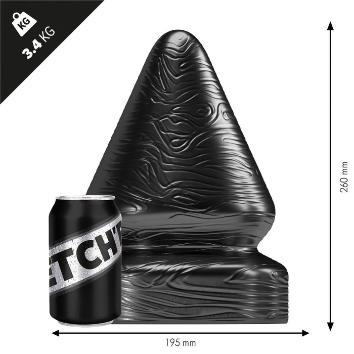 Stretch'r - Sirup - XXL Buttplug - Zwart Metallic-Laced-up.nl