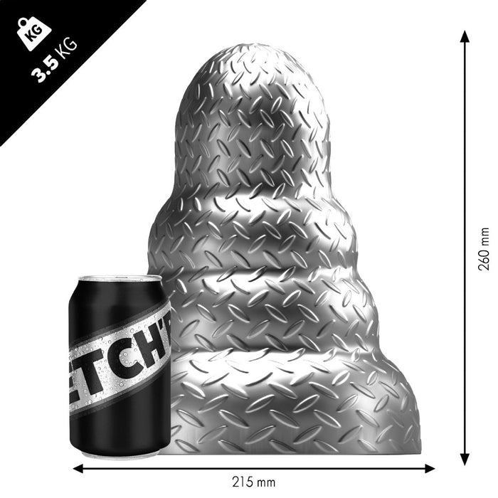 Stretch'r - Tripole - XXL Buttplug - Gun Metal Zilver-Laced-up.nl