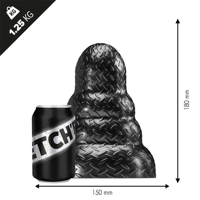 Stretch'r - Tripole - XXL Buttplug - Zwart Metallic-Laced-up.nl