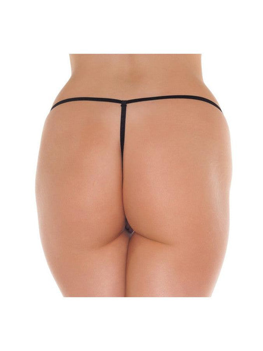 Amorable - String Met Open Kruis - Roze-Laced-up.nl