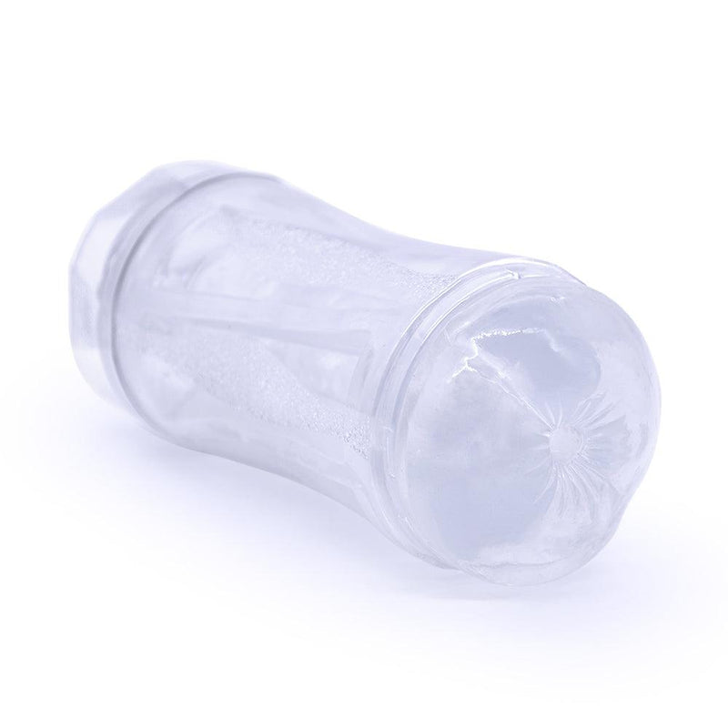 Suck - Dubbelzijdige Masturbator Cup - Anaal + Vaginaal - Transparant-laced-up.nl