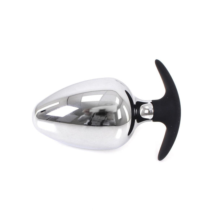 Kiotos - Sucker RVS Buttplug BIG-S 60 mm Met Siliconen Voetje-Laced-up.nl