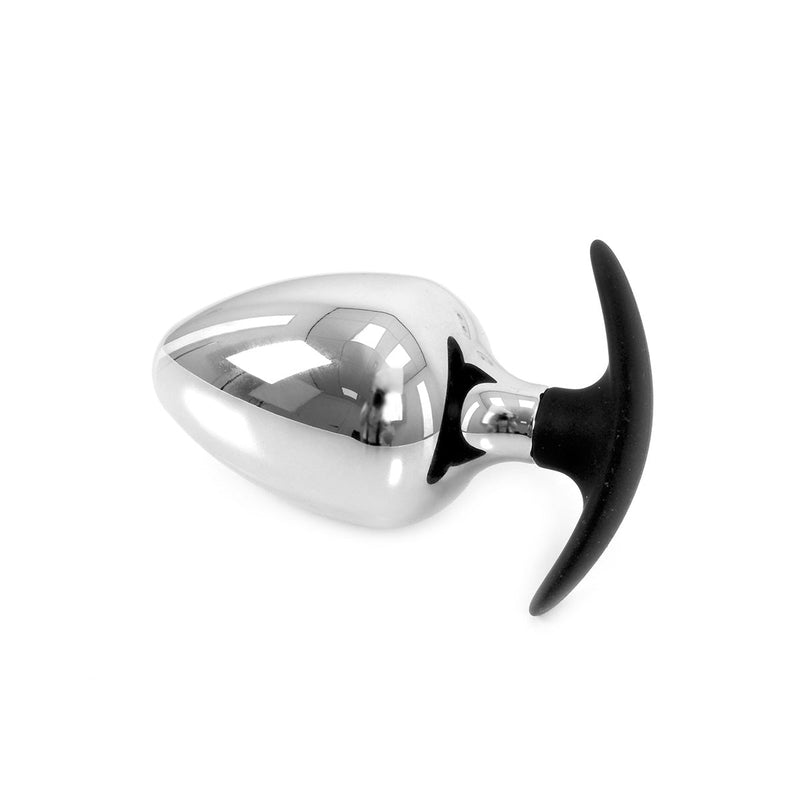 Kiotos - Sucker RVS Buttplug BIG-S 60 mm Met Siliconen Voetje-Laced-up.nl