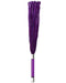 Rimba - Suede Flogger Met Glazen Handvat En Kristal - Paars-Laced-up.nl