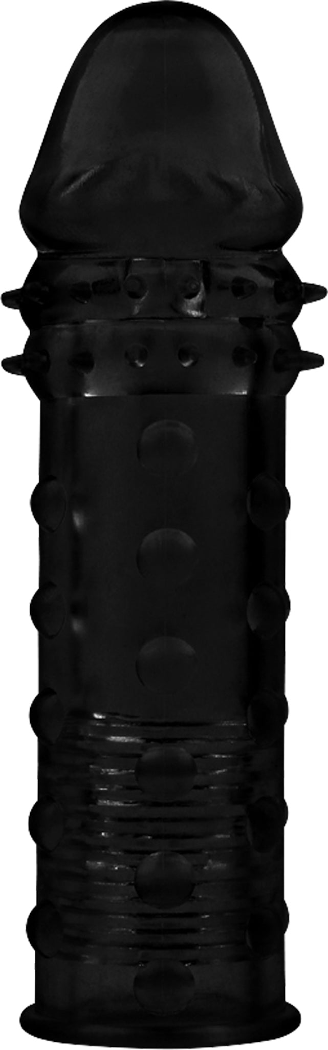 SuperMe - Extra Texture - Penis Sleeve - Zwart-laced-up.nl