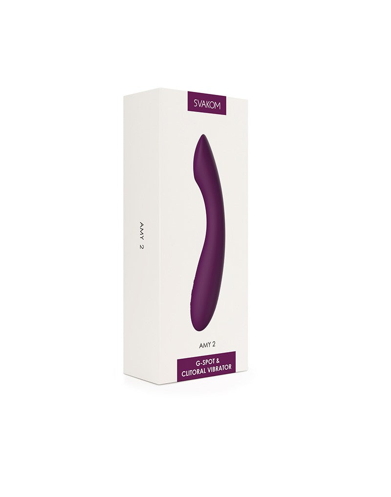 Svakom - Amy 2 - Flexibele G-Spot Vibrator - Paars-Laced-up.nl