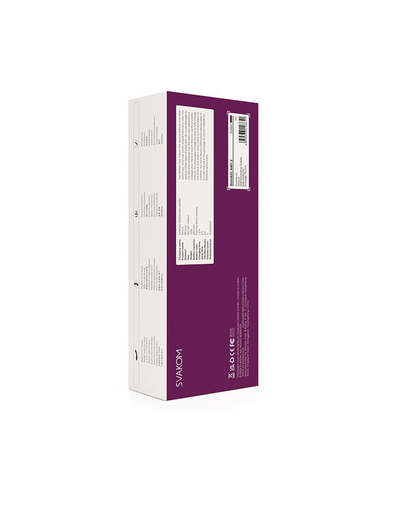 Svakom - Amy 2 - Flexibele G-Spot Vibrator - Paars-Laced-up.nl