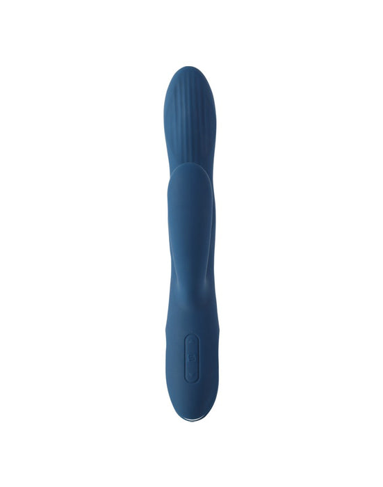 Svakom - Aylin - Rabbit Vibrator Met Vibrerende Tip - Blauw-Laced-up.nl