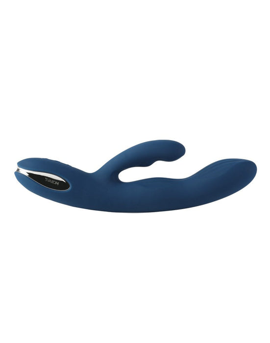 Svakom - Aylin - Rabbit Vibrator Met Vibrerende Tip - Blauw-Laced-up.nl