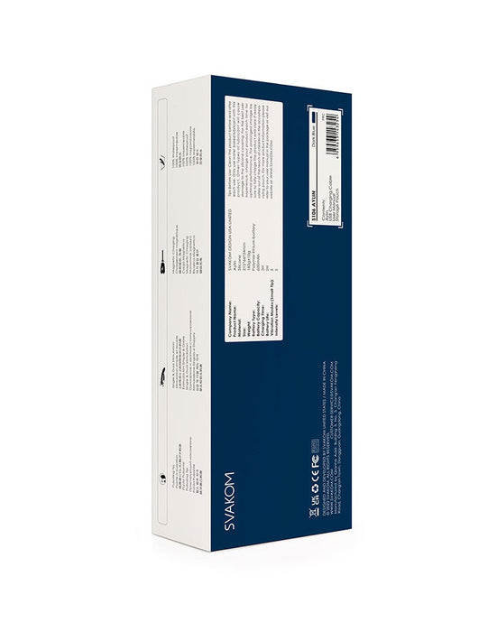 Svakom - Aylin - Rabbit Vibrator Met Vibrerende Tip - Blauw-Laced-up.nl