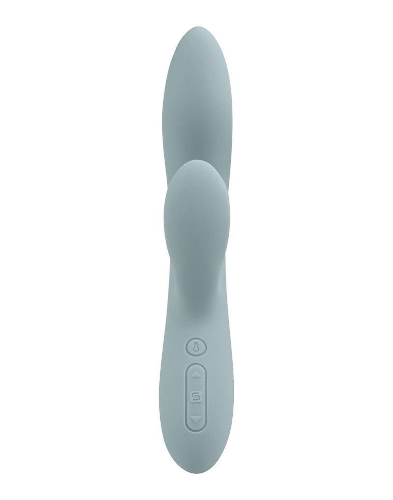 Svakom - Chika - Verwarmende Rabbit Vibrator - Met App Control - Lichtgrijs-Erotiekvoordeel.nl
