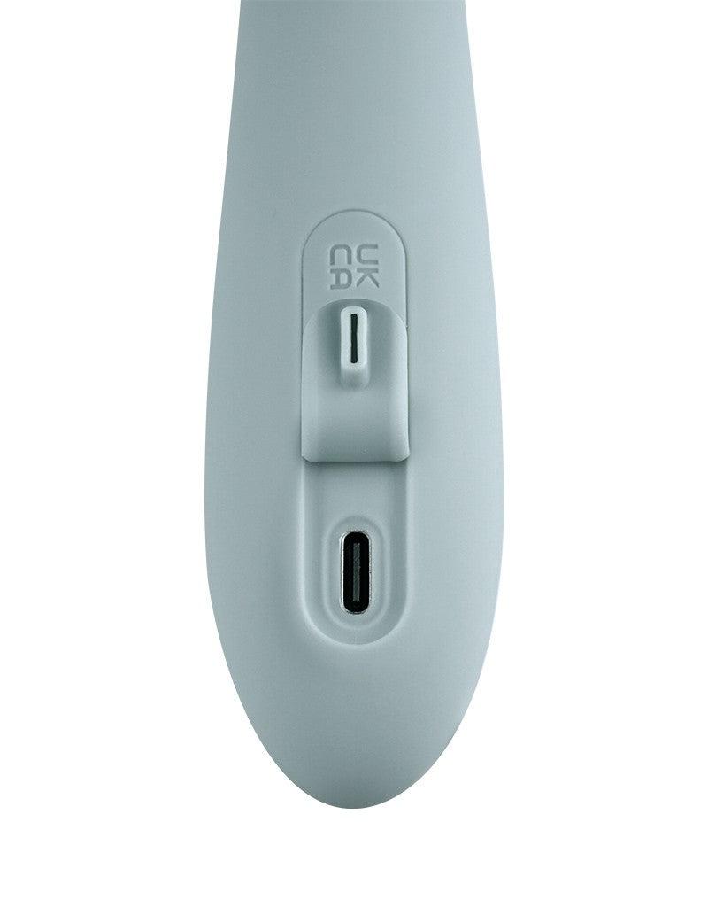 Svakom - Chika - Verwarmende Rabbit Vibrator - Met App Control - Lichtgrijs-Erotiekvoordeel.nl