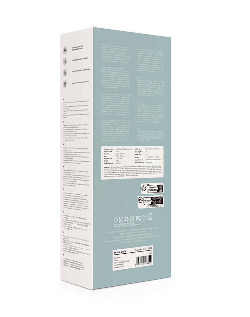 Svakom - Chika - Verwarmende Rabbit Vibrator - Met App Control - Lichtgrijs-Laced-up.nl