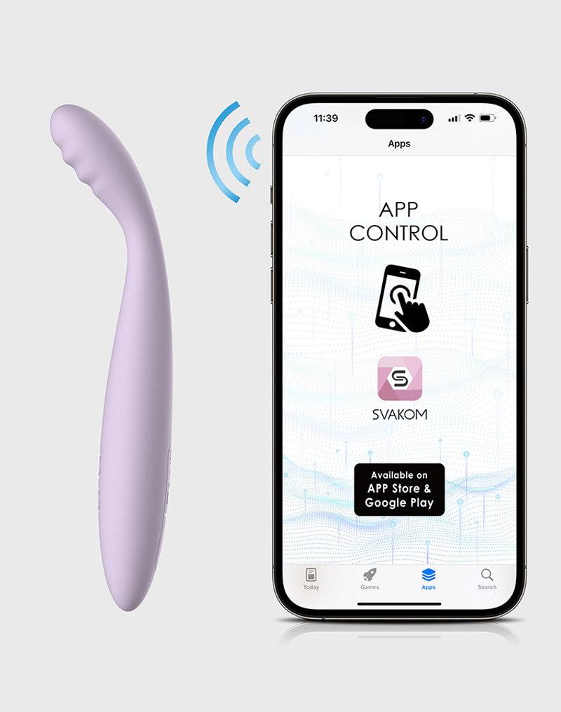 Svakom - Cici 2 - Verwarmende G-Spot Vibrator Met Flexibele Kop - Met App Control - Lila-Laced-up.nl