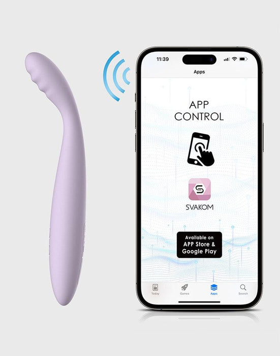 Svakom - Cici 2 - Verwarmende G-Spot Vibrator Met Flexibele Kop - Met App Control - Lila-Laced-up.nl