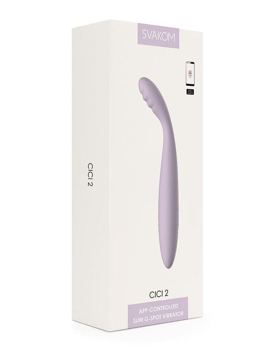 Svakom - Cici 2 - Verwarmende G-Spot Vibrator Met Flexibele Kop - Met App Control - Lila-Laced-up.nl