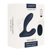 Svakom - Connexion Series Vick Neo 2 - Prostaat Vibrator - App Control - Donkerblauw-Erotiekvoordeel.nl