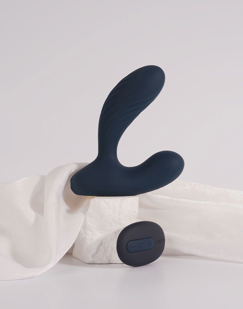 Svakom - Connexion Series Vick Neo 2 - Prostaat Vibrator - App Control - Donkerblauw-Erotiekvoordeel.nl