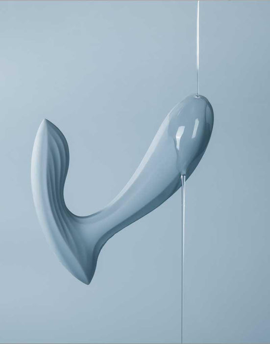 Svakom - Erica - Draagbare Vibrator Met App Control - Twee Motoren - Lichtblauw-Laced-up.nl