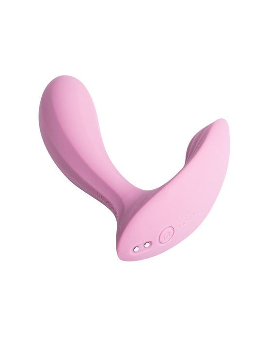 Svakom - Erica - Draagbare Vibrator Met App Control - Twee Motoren - Lichtroze-Laced-up.nl