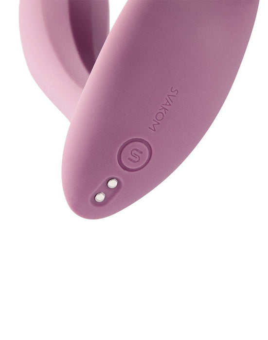 Svakom - Erica - Draagbare Vibrator Met App Control - Twee Motoren - Lichtroze-Laced-up.nl