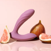 Svakom - Erica Plus - Vibrator mit Stoßfunktion für Strumpfhosen und App-Steuerung - Zwei Motoren - Hellrosa-Laced-up.nl