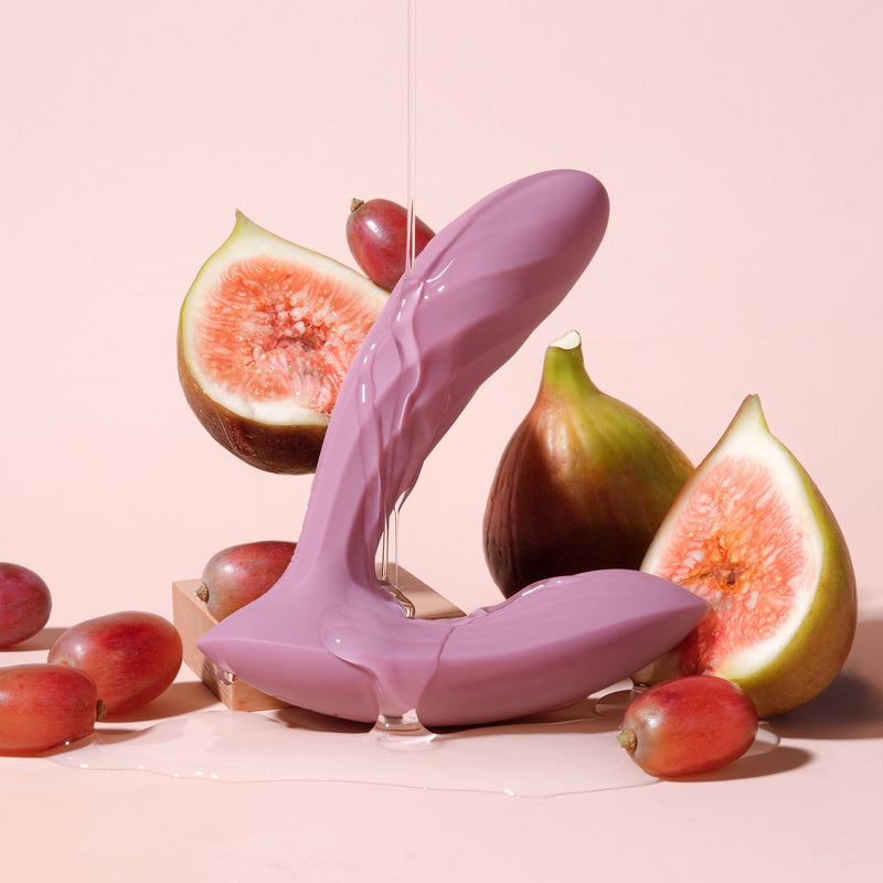 Svakom - Erica Plus - Vibrator mit Stoßfunktion zum Tragen als Strumpfhose mit App-Steuerung - Zwei Motoren - Hellrosa-Laced-up.nl