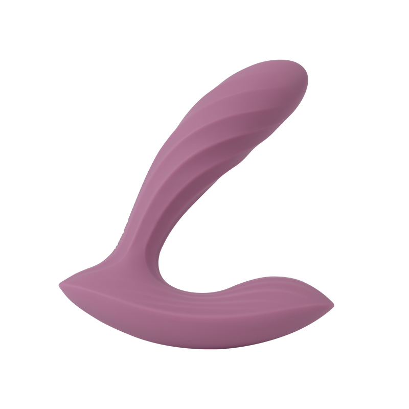 Svakom - Erica Plus - Stossender Strumpf-Vibrator mit App-Steuerung - Zwei Motoren - Hellrosa - Laced-up.nl