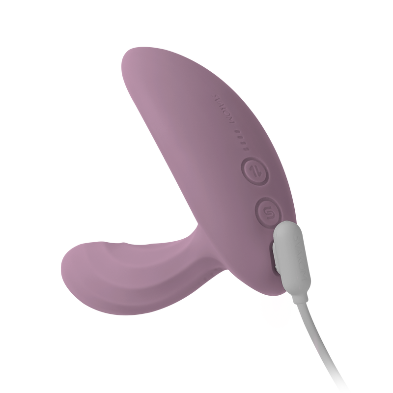 Svakom - Erica Plus - Stossender Strumpfhosen-Vibrator mit App-Steuerung - Zwei Motoren - Hellrosa - Laced-up.nl