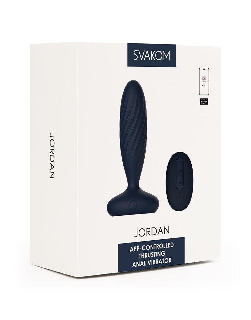 Svakom - Jordan - Stotende Anaal Vibrator - Met App Control - Marine Blauw-laced-up.nl