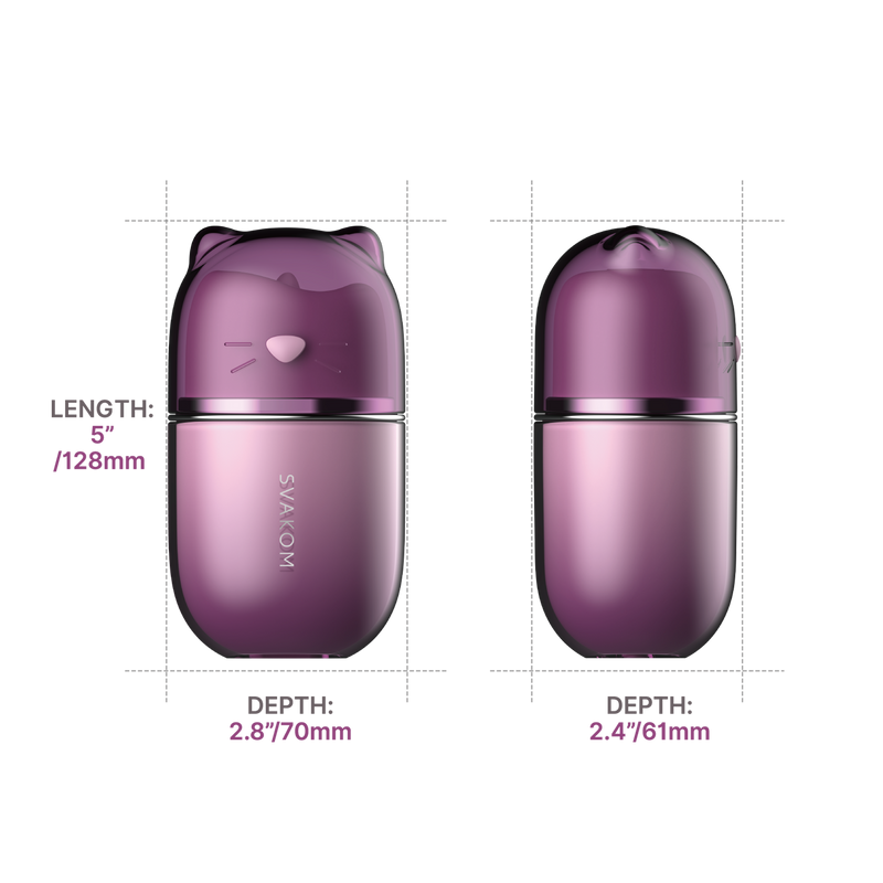 Svakom - Klitty - Likkende & Zuigende Clitoris Stimulator - Dusty Lavender-Erotiekvoordeel.nl