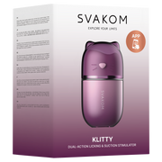 Svakom - Klitty - Likkende & Zuigende Clitoris Stimulator - Dusty Lavender-Erotiekvoordeel.nl
