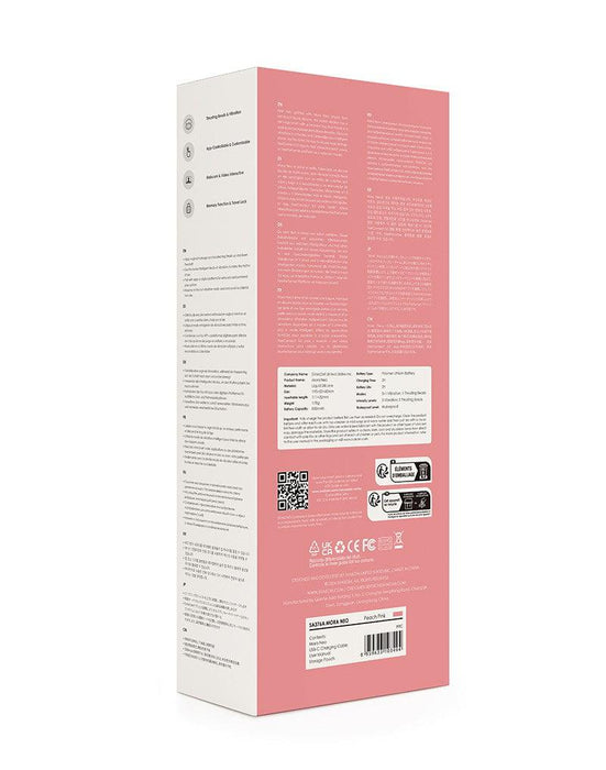 Svakom - Mora Neo - Interactieve Rabbit Vibrator met stotende kralen-ring - App Control - Roze-Laced-up.nl