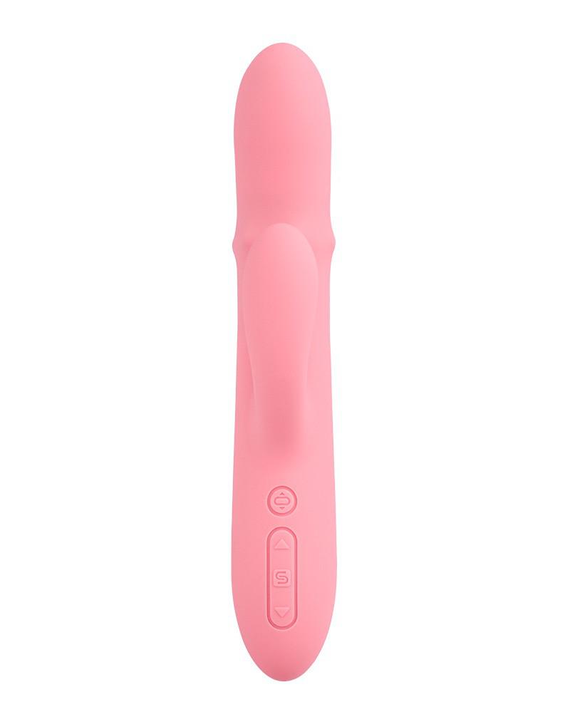 Svakom - Mora Neo - Interactieve Rabbit Vibrator met stotende kralen-ring - App Control - Roze-Laced-up.nl