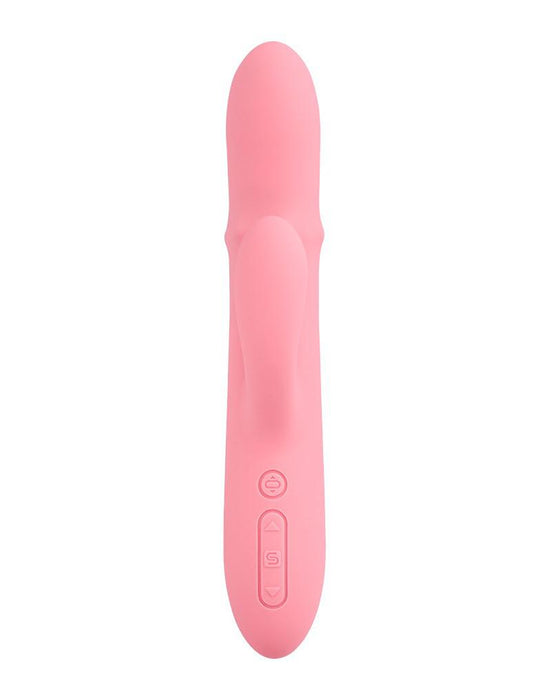 Svakom - Mora Neo - Interactieve Rabbit Vibrator met stotende kralen-ring - App Control - Roze-Laced-up.nl