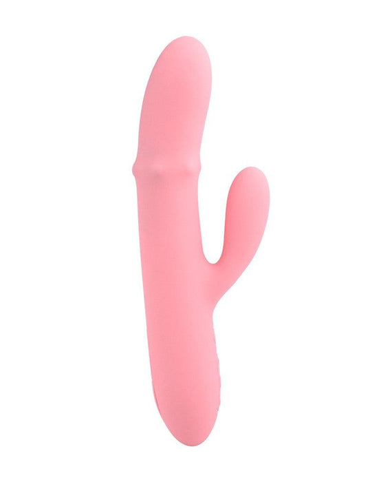 Svakom - Mora Neo - Interactieve Rabbit Vibrator met stotende kralen-ring - App Control - Roze-Laced-up.nl