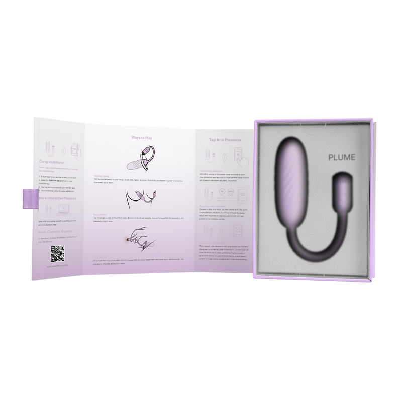 Svakom - Plume - Bullet Vibrator met Flexibel Clitoris Kwastje - Pastel Lilac-Erotiekvoordeel.nl